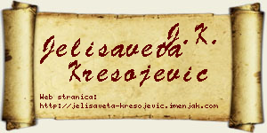 Jelisaveta Kresojević vizit kartica